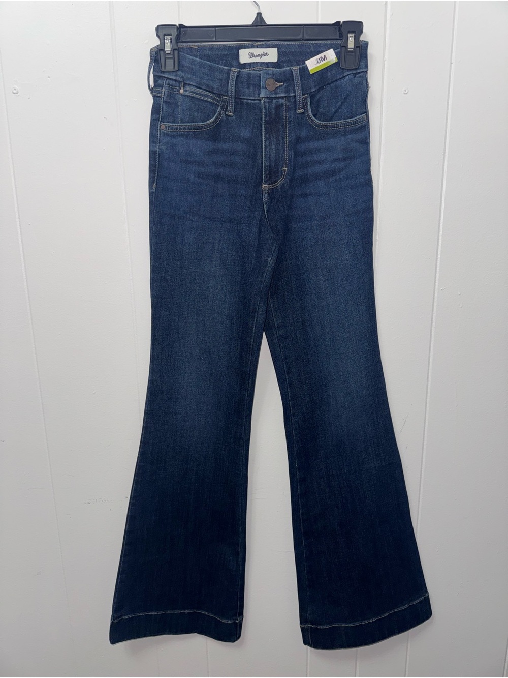 Wrangler Dark Blue Wide Leg Flare Jeans